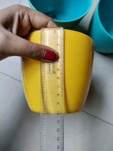 Plastic Pots 12×10 Cm (Set Of 3)