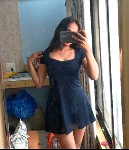 Navy Blue Mini Dress(H&amp;M)