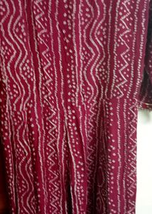 Designer Bandhini Umbrella Kurti