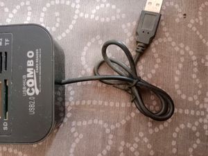 USB Hub usb2.0 480Mbps Card Reader 3 Port Combo US