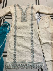 Chickenkari Cotton Kurta Set