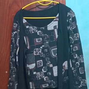 Tshirt With Overcoat