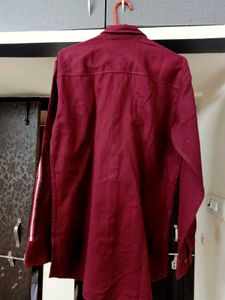 MENS MAROON CASUAL SHIRT