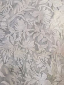 Elegant White Floral Saree