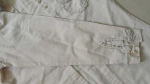 Light-colored, button-down shirt For Women