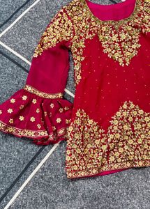 Gorgeous Pink Embroidered Kurta set