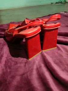 Red Heeled Slingbacks