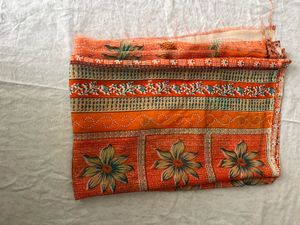 Elegant Orange Saree