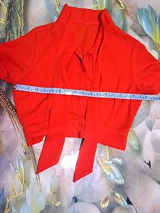 Red Velvet Indo-Western Dress