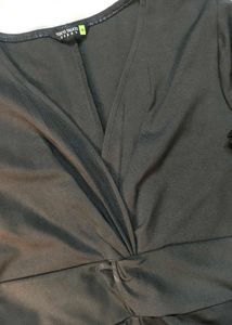 Black Long Sleeve Fit &amp; Flare Dress