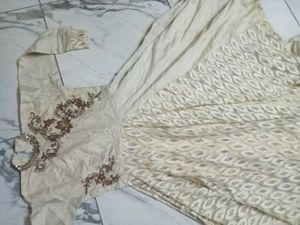 Anarkali White Gown