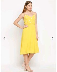 Aaliya Sunshine Yellow Embellished Dress