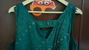 Bottle Green Kurti.