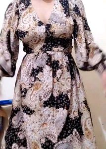 Party Wear Western Floral Frock Dress For Women