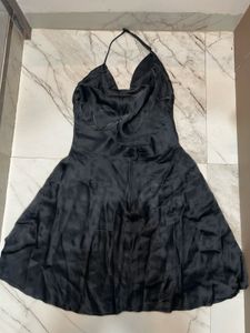 Satin Halter Mini Dress