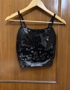 Designer Sequins Blouse (Black)
