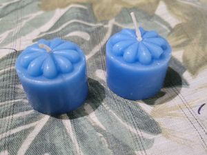 Blue Vanilla Scented Candles (Set of 2)