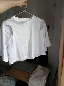 White Crop Top