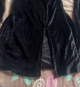 Black Velvet Mini Dress