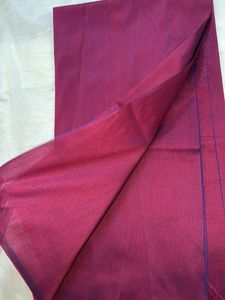 🍷Wine Coloured Slub Cotton Bottom Fabric