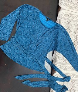 Cheetah Print Tie-up Top