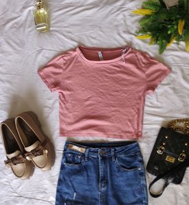 Cute Pink Crop Top