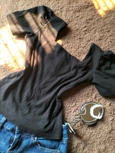 Black cute top