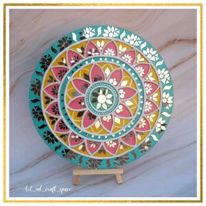 Handmade Lippan Art...Mud And Mirror Art Work