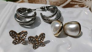 Pack Of 3 Beautiful Stud Earrings