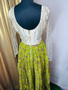 Unique Green Patterned Dress