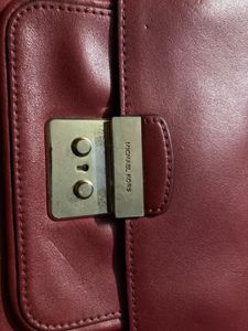 MICHAEL KORS Sloan Editor Large Red Burgundy❤️