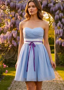 Charming Blue Fit & Flare Dress