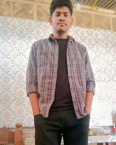Gray Plaid Flannel Shirt