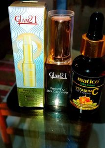 Concealer Serum Earings Combo