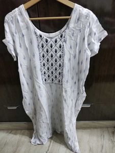 Casual White kurta salwar set