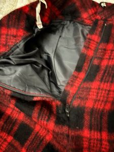 Red &amp; Black Plaid Pants
