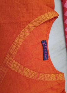 🍊Zari Border Kurti