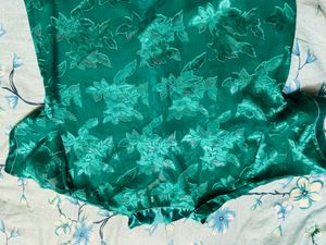 Vintage Green Floral Button-Down