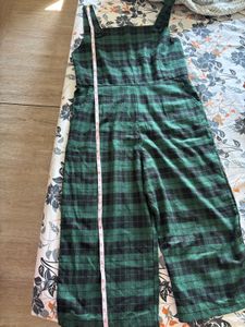 Plaid Overalls Jumpsuit
