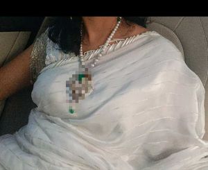 Elegant Off white Saree ready to wear