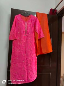 Zari Embroidery Royal Look Kurti Palazzo