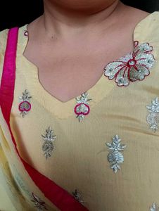 Cream And Hot Pink Color