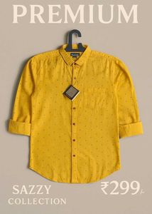 Stylish Yellow Printed Shirt