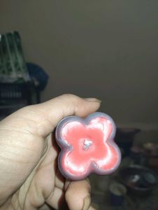 Unique Gray &amp; Red Candle