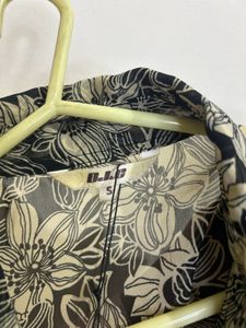 Floral Print Ruffle Sleeve Top