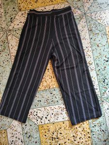 Korean Striped Black Pants