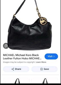 Michael Kors Black Leather Hobo