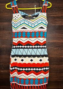 Print Mini Bodycon Dress