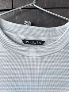 Striped Top with Puff Sleeves