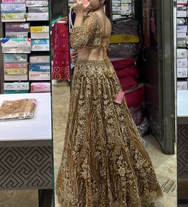 Gold Embroidered Lehenga